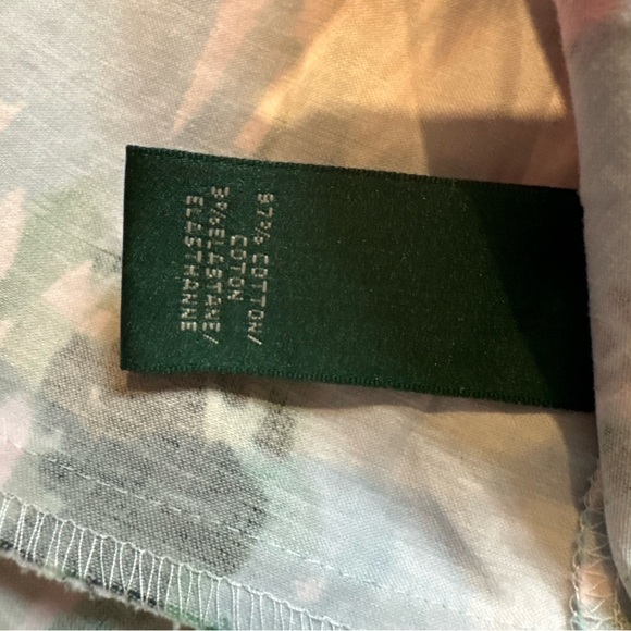 Lauren Ralph Lauren Fit & Flare Seamed V-Neck Floral Sleeveless Dress, Sz 8 - Picture 16 of 16